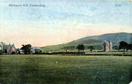 Dechmont Hill (602 ft) showing Gilbertfield Castle built 1607 - circa 1906 - Produced for Peddie & Co., Stationers Cambuslang - Reliabale Series No 181/11